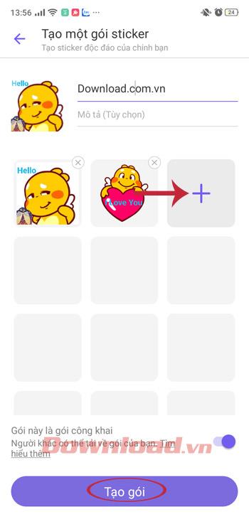 How to create Sticker packages on Viber PC and phone