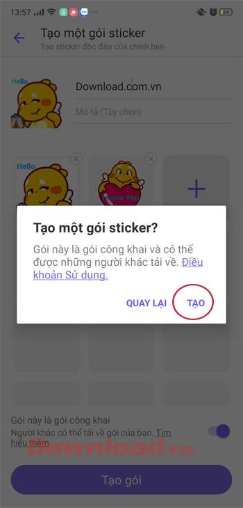 How to create Sticker packages on Viber PC and phone