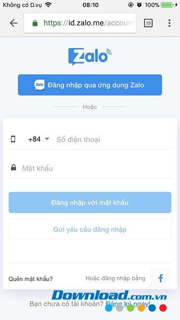 How to login, convert multiple accounts Zalo