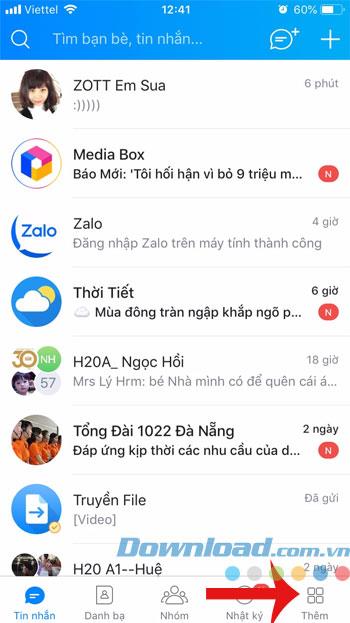 How to backup and restore Zalo messages on iPhone