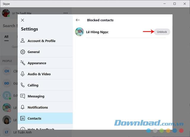 How to block and unblock friends on Skype