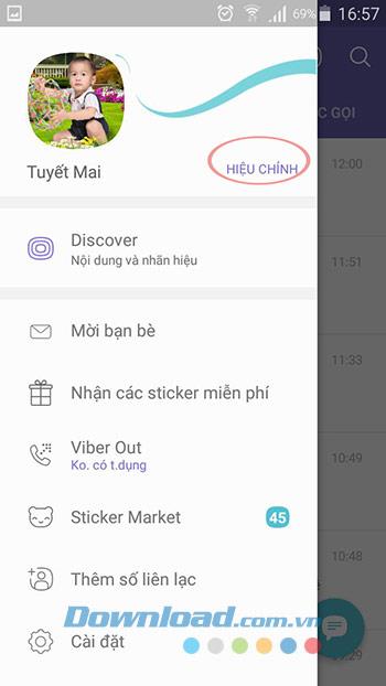 How to change the Viber avatar image on your phone