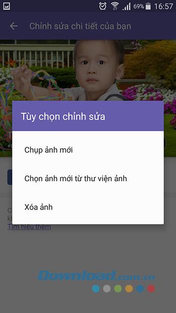 How to change the Viber avatar image on your phone