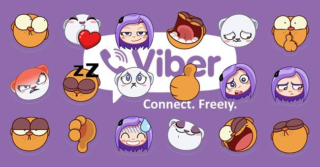 How to use the free sticker sets on Viber