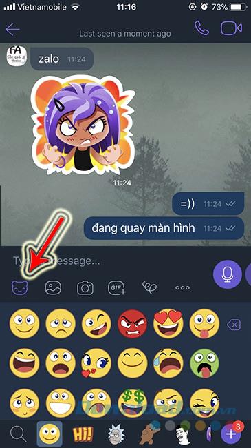 How to use the free sticker sets on Viber