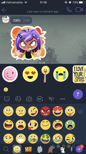 How to use the free sticker sets on Viber