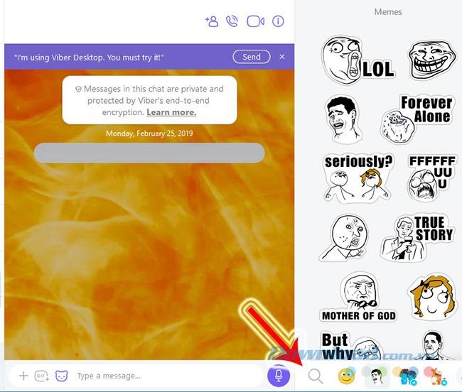 How to use the free sticker sets on Viber