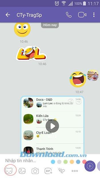 How to use the free sticker sets on Viber