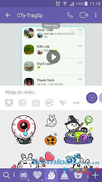 How to use the free sticker sets on Viber