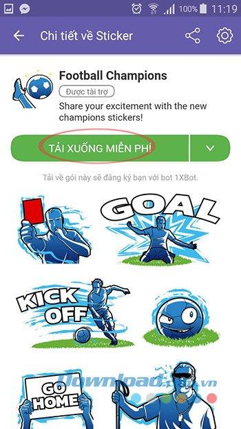 How to use the free sticker sets on Viber