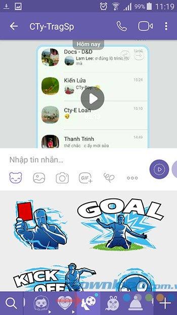 How to use the free sticker sets on Viber