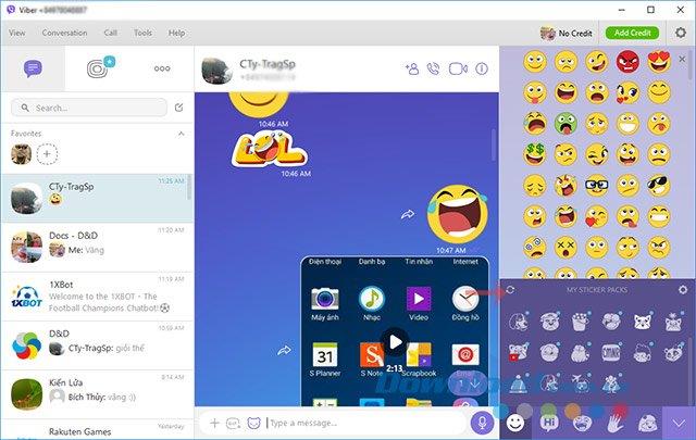 How to use the free sticker sets on Viber