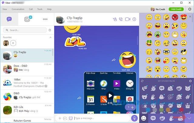 How to use the free sticker sets on Viber