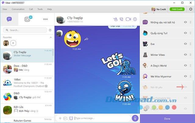 How to use the free sticker sets on Viber