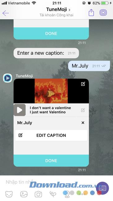 Comment créer des images GIF avec de la musique sur Viber (TuneMoji)