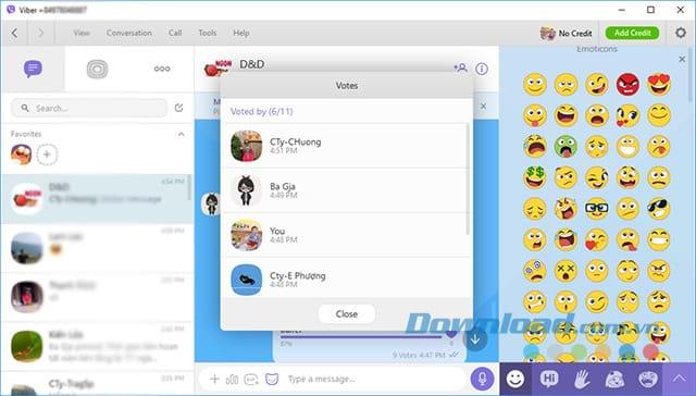 Comment créer des votes sur un ordinateur, un téléphone Viber