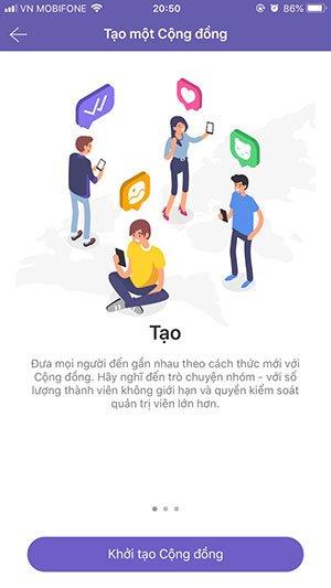 How to create a Viber community chat group on mobile