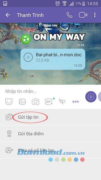 Comment envoyer et recevoir des fichiers via Viber sur mobile