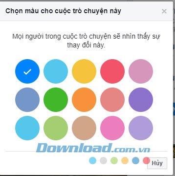 Comment changer la couleur de la fenêtre de discussion de Facebook Messenger