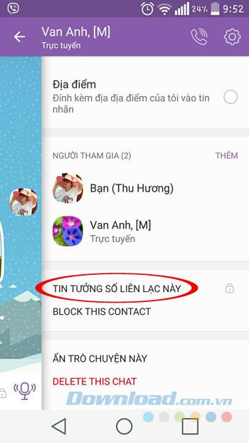 Crypter les messages, les chats cachés, se déconnecter à distance sur Viber 6.0