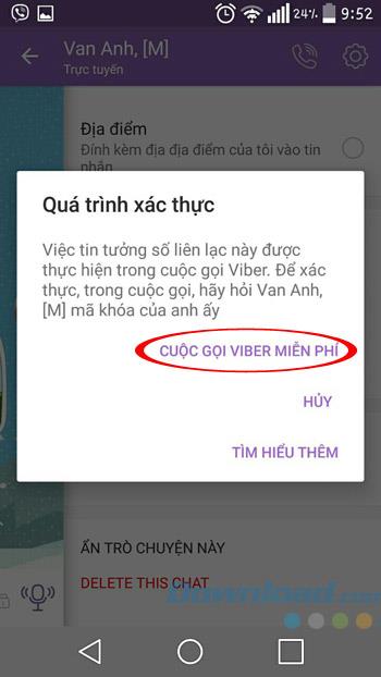 Crypter les messages, les chats cachés, se déconnecter à distance sur Viber 6.0