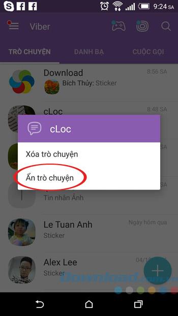 Crypter les messages, les chats cachés, se déconnecter à distance sur Viber 6.0