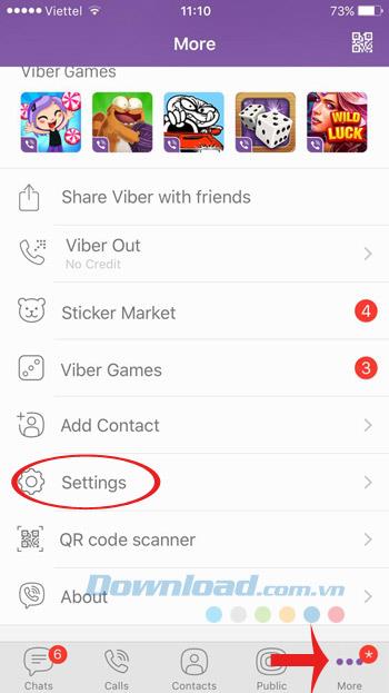 Verschlüsseln Sie Nachrichten, versteckte Chats und melden Sie sich remote von Viber 6.0 ab