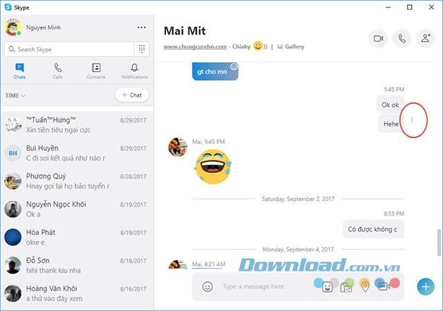 Comment supprimer les messages envoyés sur Skype