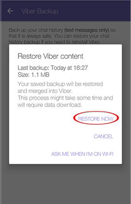 Comment sauvegarder et restaurer des messages Viber