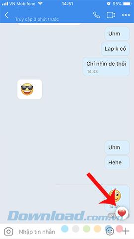 How to release emoji filled Zalo chat screen