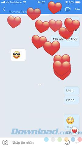 How to release emoji filled Zalo chat screen