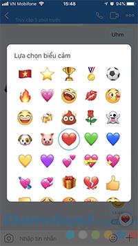 How to release emoji filled Zalo chat screen