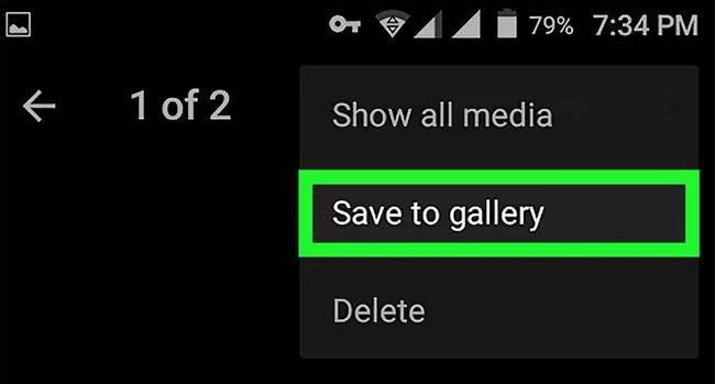 Set Telegram to save photos and not save photos on the phone