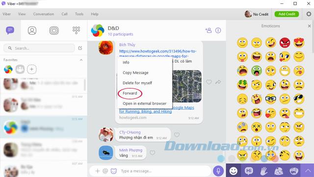 Comment transférer plusieurs messages à plusieurs personnes sur Viber