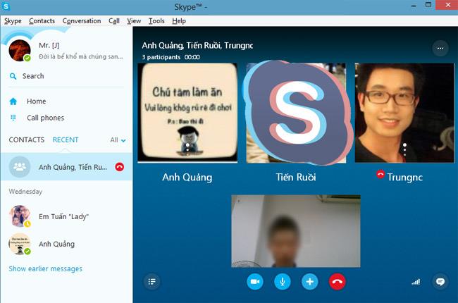 Cara melakukan panggilan grup di Skype