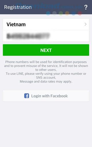 تعليمات لتسجيل حساب LINE على الهاتف المحمول