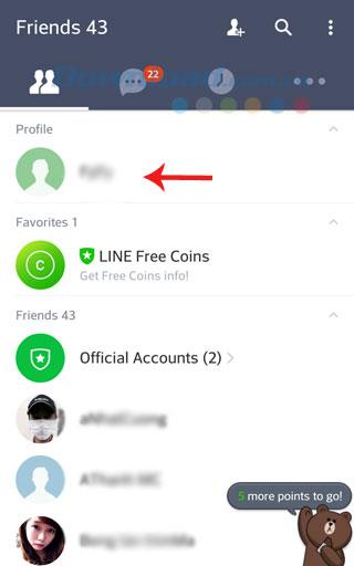 تعليمات لتسجيل حساب LINE على الهاتف المحمول