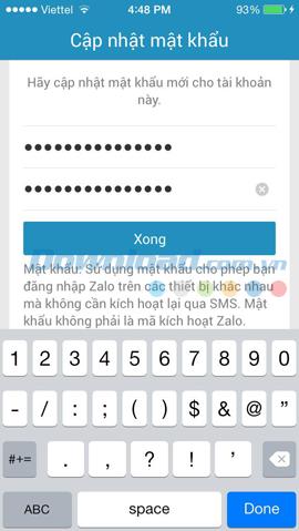 How to recover password Zalo fastest