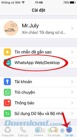 Obrolan WhatsApp dengan Opera