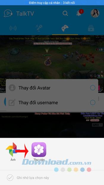 Comment changer lavatar TalkTV sur le téléphone