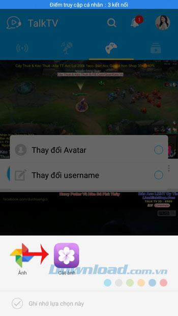 Comment changer lavatar TalkTV sur le téléphone