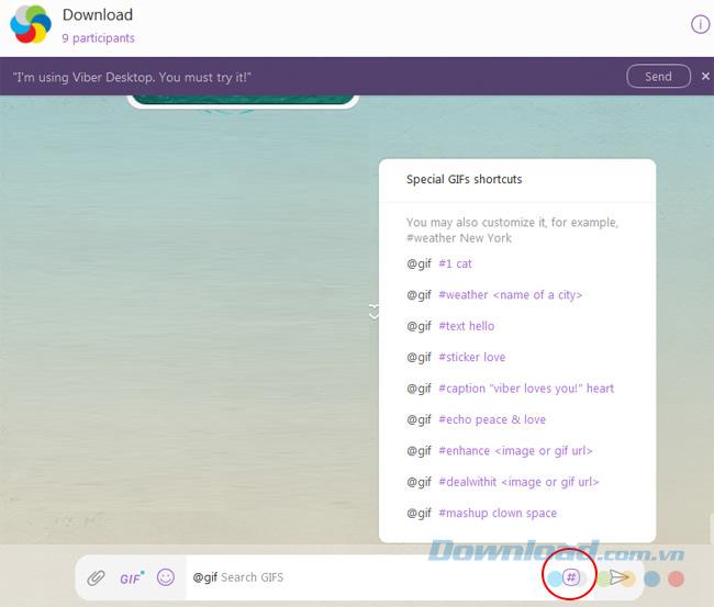 Viber sur lordinateur a officiellement eu des images GIF