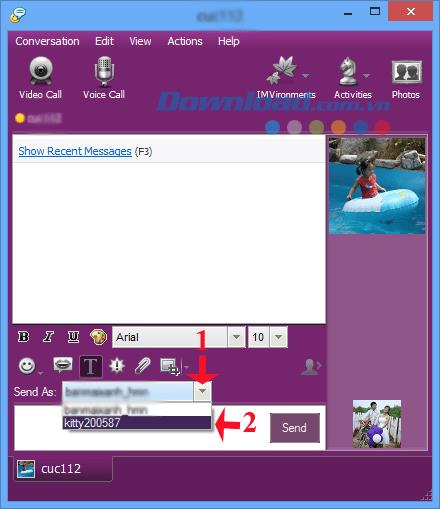 Instructions pour créer un pseudo virtuel sur Yahoo Messenger