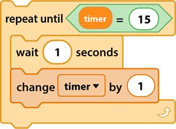 How to create a stopwatch for the game in Scratch