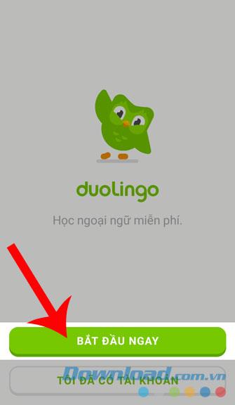 Instructions for installing and using Duolingo on your phone