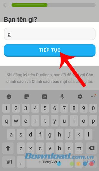 Instructions for installing and using Duolingo on your phone