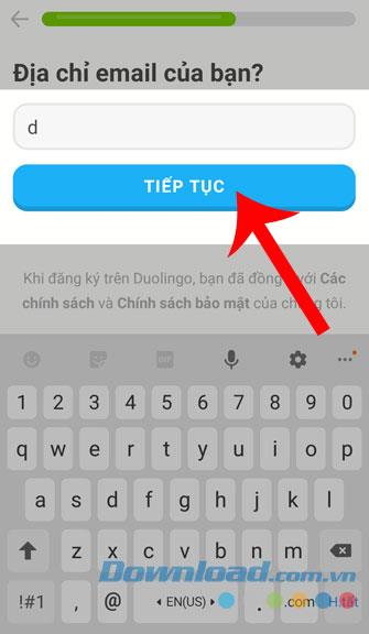 Instructions for installing and using Duolingo on your phone