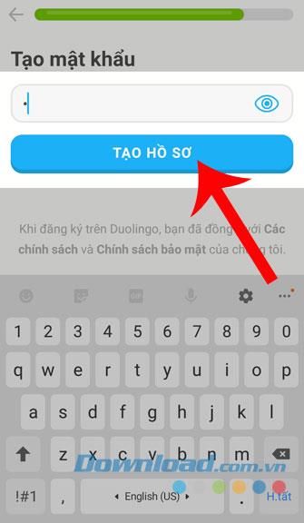 Instructions for installing and using Duolingo on your phone