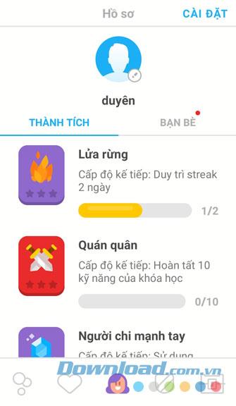 Instructions for installing and using Duolingo on your phone