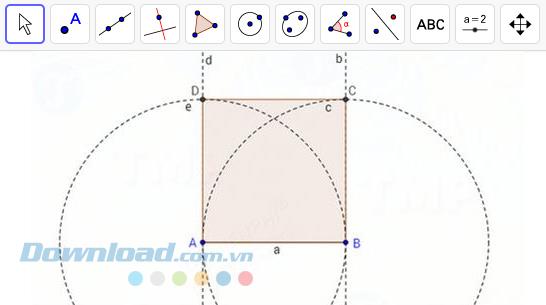 Tutorial zum Zeichnen von Quadraten mit GeoGebra